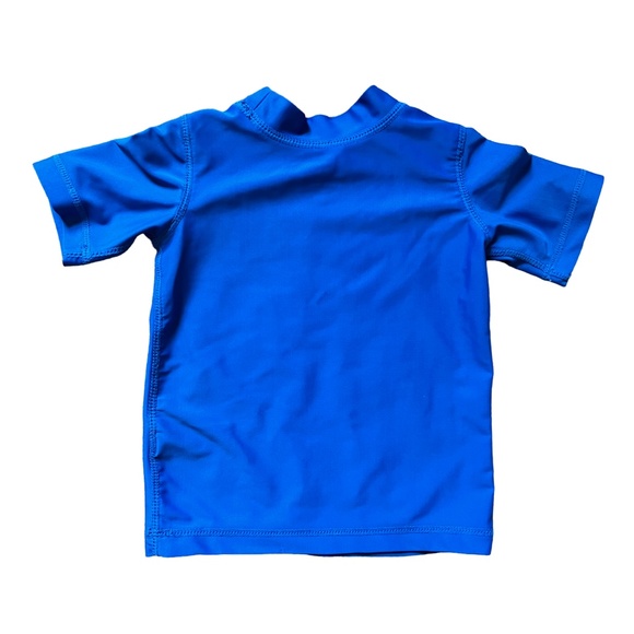 Koala Kids Blue Rash Guard & Rainbow Swim Trunks, Size 6 Months - Picture 3 of 6